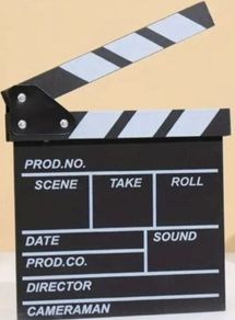 Film directors clapperboard (wooden)