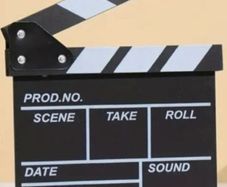 Film directors clapperboard (wooden)