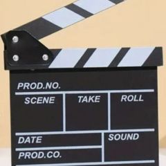 Film directors clapperboard (wooden)