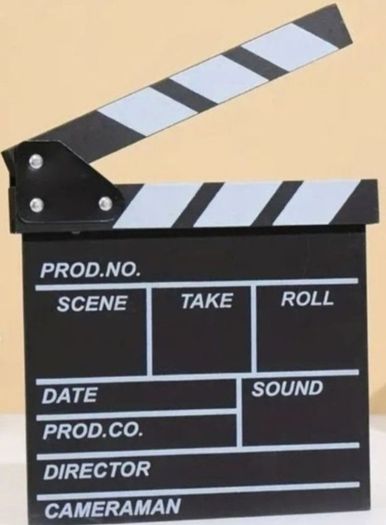 Film directors clapperboard (wooden)