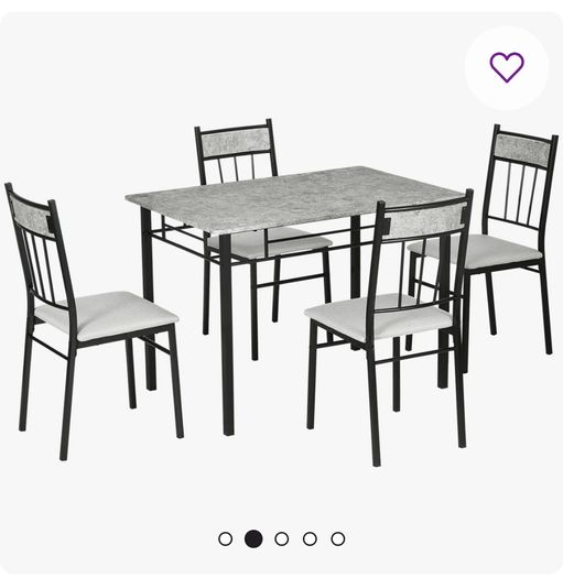 Table and 4 Chairs