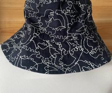 Kids bucket hat 3-6 y navy blue New