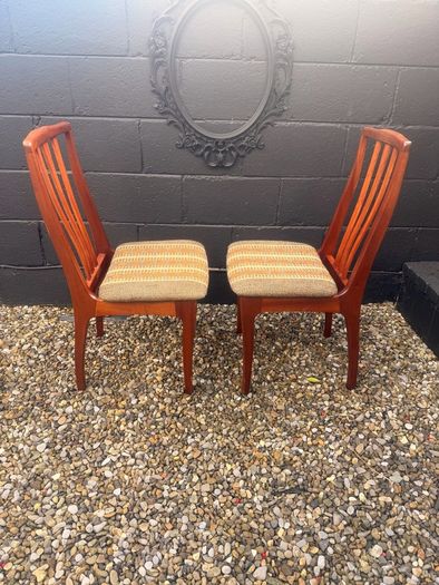 Mid Century Dining Chairs x 2