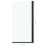 Shower Enclosure ESG 68x130 cm Black Image 5