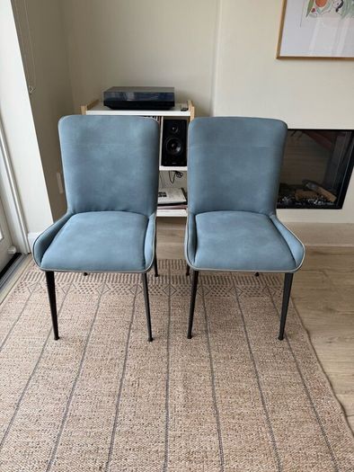 Dylan Dining Chairs - set of 2 in blue / grey