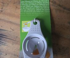Pyrex egg yolk separator