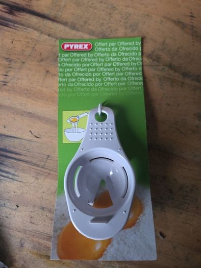 Pyrex egg yolk separator