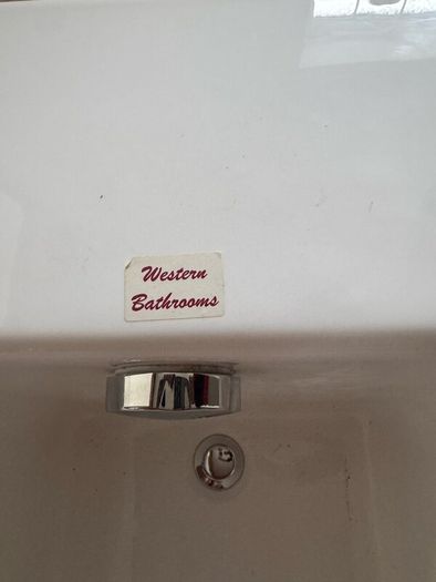 Brand new two person bath with fittings