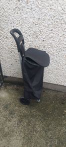 New 2 x  wheel folding shopping trolley, handy for shopping for elderly people or around carbootsale, many uses etc,unwanted gift,,buyer collects, ps bag come off to wash..