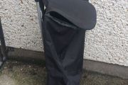 New 2 x  wheel folding shopping trolley, handy for shopping for elderly people or around carbootsale, many uses etc,unwanted gift,,buyer collects, ps bag come off to wash..