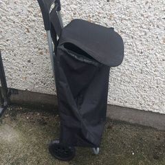 New 2 x  wheel folding shopping trolley, handy for shopping for elderly people or around carbootsale, many uses etc,unwanted gift,,buyer collects, ps bag come off to wash..