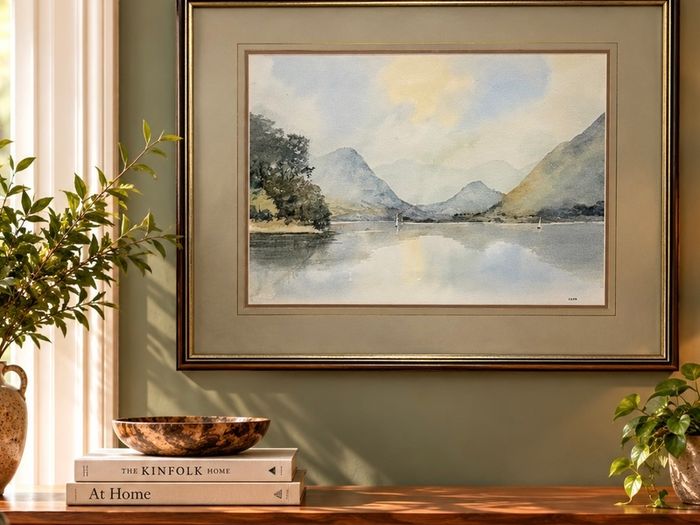 Tom Kerr MBE - Original Signed Watercolour - Carlingford Lough Mourne Mountains
