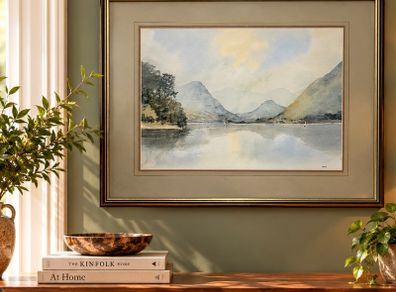 Tom Kerr MBE - Original Signed Watercolour - Carlingford Lough Mourne Mountains