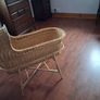 Traditional Wicker Hooded Moses Crib & Stand Image 10
