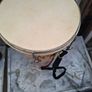 This Tall Bongo Hand Drum, a mechanical bolt tuning system with silver hardware around the top rim. The drum includes a vertical strap mechanism with Bag Image 5
