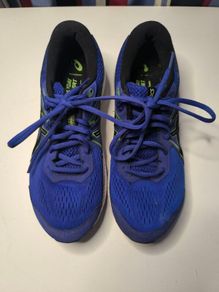 Blue ASICS runners