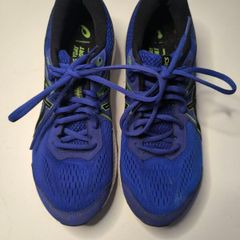 Blue ASICS runners