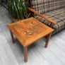 Mid Century Tiled Coffee Plant Side Table Image 3
