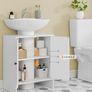 Bathroom Vanity Unit Storage Cabinet Under Basin,48 x 30 x 60cm,White  Cupboard Wash Stands, Vanity Units Space Saving Open Compartment ,Adjustable Shelf Addition To Your Home Image 3