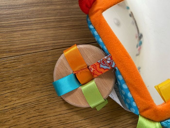 Infantino Rattle Chime Sensory Toy with mirror rattle