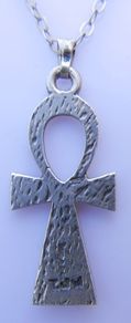 Vintage Sterling Silver 925 Ankh Pendant and Chain length 16,5" / 2,37g
