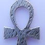 Vintage Sterling Silver 925 Ankh Pendant and Chain length 16,5" / 2,37g Image 5
