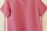 Pink Linen&amp;Cotton Top by Carolyn Donnelly