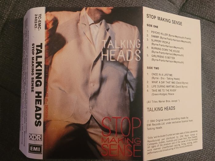 Talking Heads - Stop Making Sense cassette tape