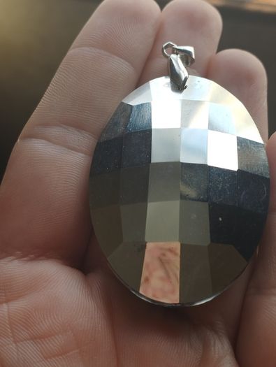 Pendant made of smoky quartz and 925 silver.