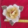 Antique Capodimonte Yellow Rose Image 2