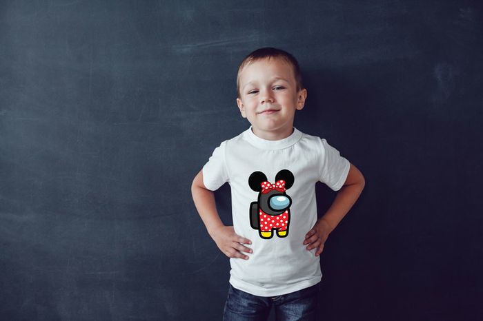 Among us Star wars the mandalorian disney miockey spiderman baby yoda minions t-shirts for adults and kids