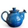 Jack O'Patsy  Studio Pottery Teapot - Blue Glaze with Celtic Spiral Jack O'Patsy Image 2