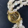Vintage Five Strand natural Rice Pearl Necklace Image 10
