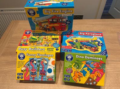 Orchard Toys Bundle - 5 Games & Puzzles - Excellent Condition