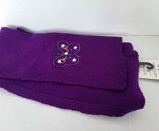 new child's scarf tag attached