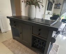 Wooden Grey Kitchen island