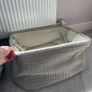 2x Duck Egg Blue/Grey Soft Knit Storage basket Image 7
