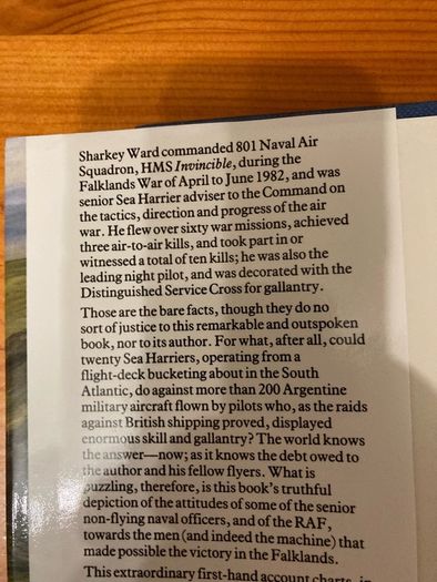 War book: 'Sea Harrier Over The Falklands'