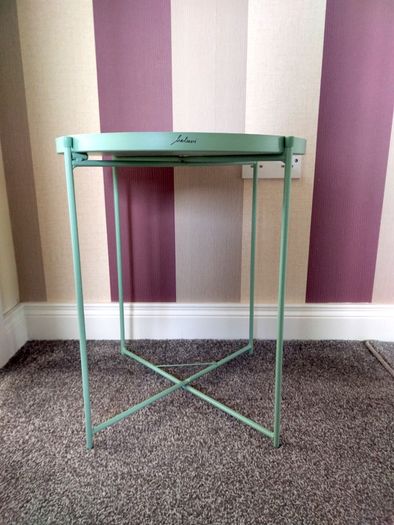 Mint Green Side Table/ Plant Stand