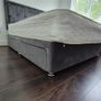 Queen size bed frame with storage and mattress Image 2