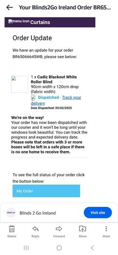 blackout roller blind White