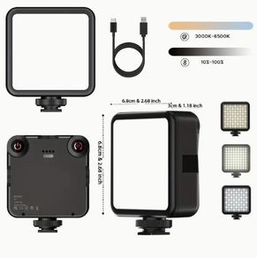 Portable LED Video Light - Rechargeable, Dimmable, CRI95+ Bi-Color Light for DSLR Camera & Camcorder