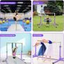Gymnastics Bar Gymnastics Bars for Kids with 13 Height Adjustable Gymnastics Bar Gymnastics Children's Horizontal Training Bar Image 5
