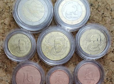 Croatia Uncirculated Set of Coins 2023 - (First year of Issue)
