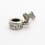Pandora Style Sterling Silver & Cubic Zirconia Spacer Bead, I Love My Dog Charm Image 7