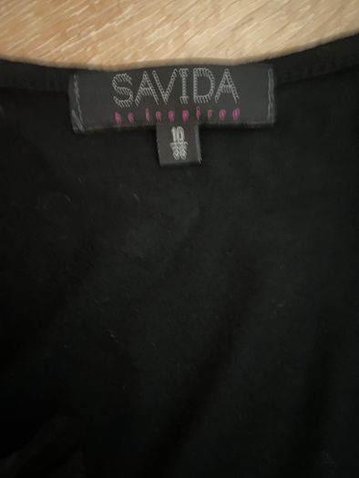 Savida Black Rose Dress Size 10