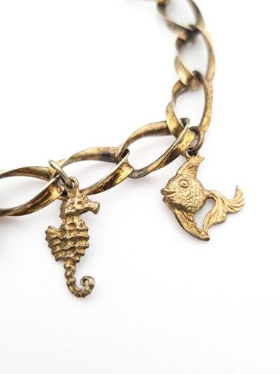 Vintage Italian Sterling Silver Charm Bracelet