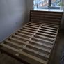Solid Wood Double Bed Frame Respa Firmarest Mattress Excellent Condition Image 7