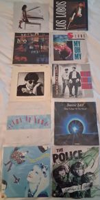 Ten 7" vinyl singles - job lot