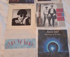 Ten 7" vinyl singles - job lot